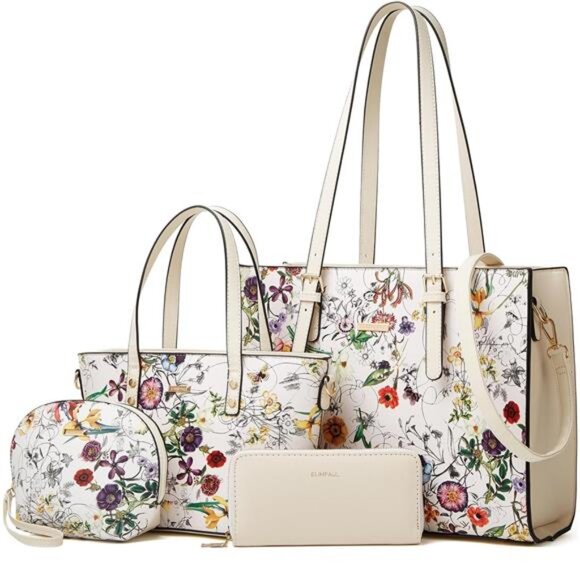 Women Fashion Synthetic Leather Handbags Tote Bag Shoulder Bag Top Handle
